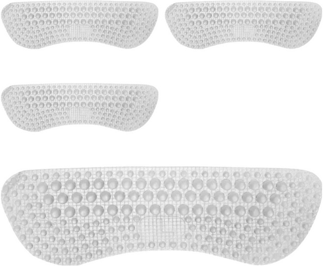 노크노크 하이힐 구두 운동화 뒤꿈치 까짐 방지 실리콘 패드, 투명, 4개