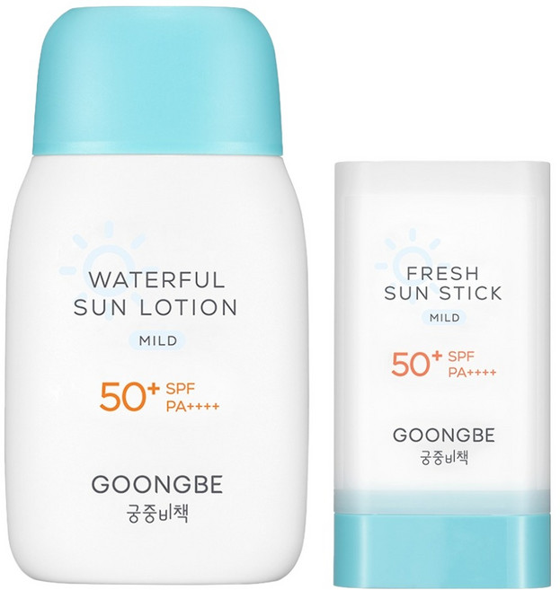 궁중비책 워터풀 유아 선로션 마일드 SPF50+ PA++++ 80g 1p + 선스틱 마일드 23g 1p, 1세트
