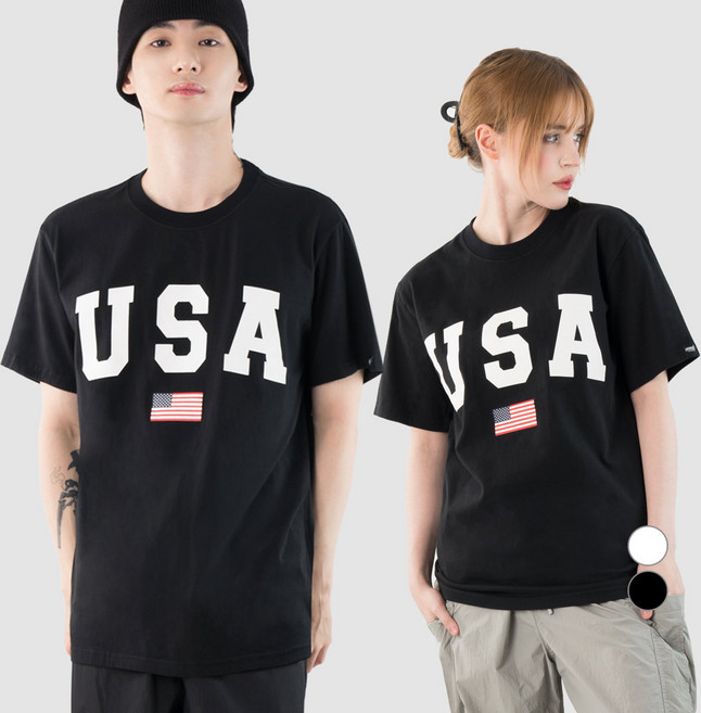 아르메데스 면 20수 아트 그래픽 통기성 반팔 티셔츠 AR-1012