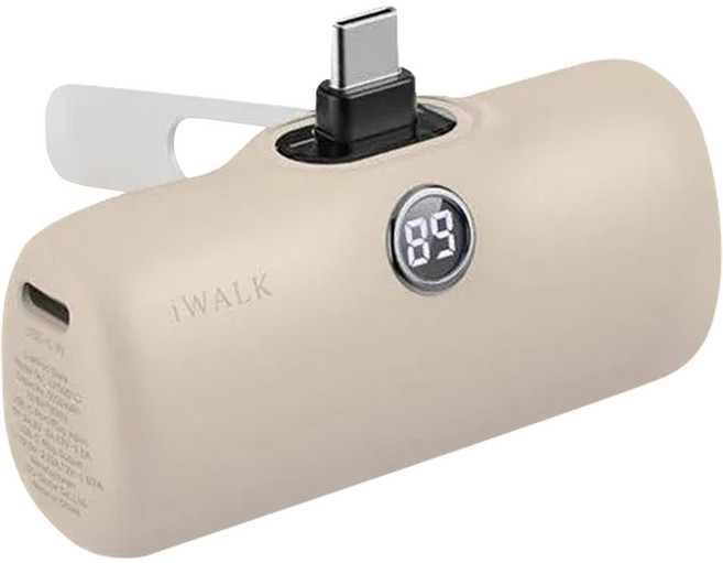 Iwalk Battery 口袋充電寶Pro閃充行動電源 支架版 原廠保固, LPS001C, 奶茶