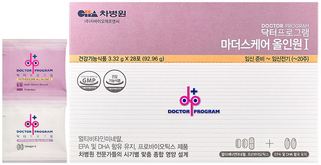 닥터프로그램 마더스케어 올인원 1단계 엽산, 92.96g, 1개