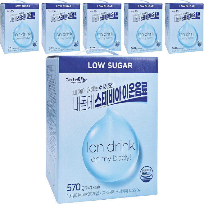 TigerMama 我的身體需要甜菊糖離子飲料 30入, 6個, 570g