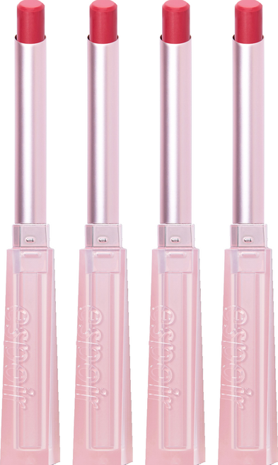 에스쁘아 더슬릭 립스틱 크림매트, 레어로지, 0.9g, 4개