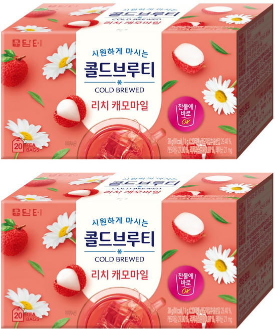 담터 콜드브루티 리치캐모마일, 1g, 20개입, 2개