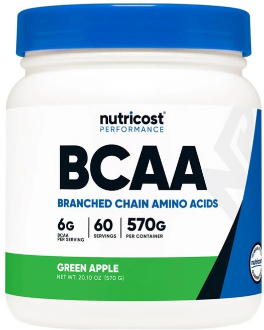 뉴트리코스트 BCAA 파우더 그린애플향, 570g, 1개 - 쿠팡