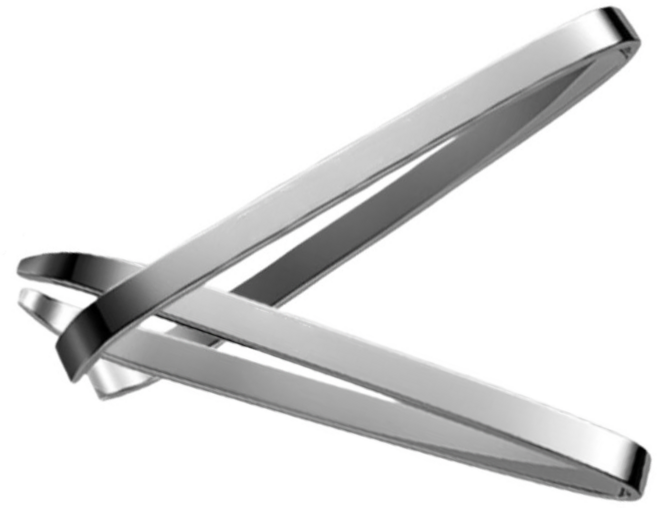 西德寬窄眉拔 L-221 6.6x0.5x1cm 2入, 1組