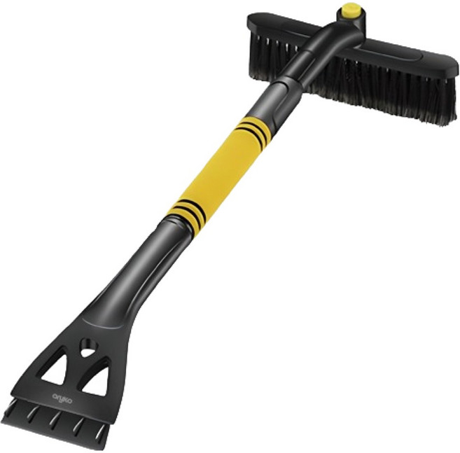 아리코 차량용 2in1 길이조절 제설기 옐로우, 1개