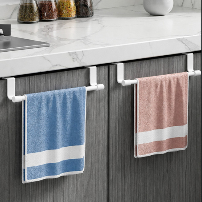 해피무드 36cm 무타공 싱크대 행주걸이, 2개, 화이트