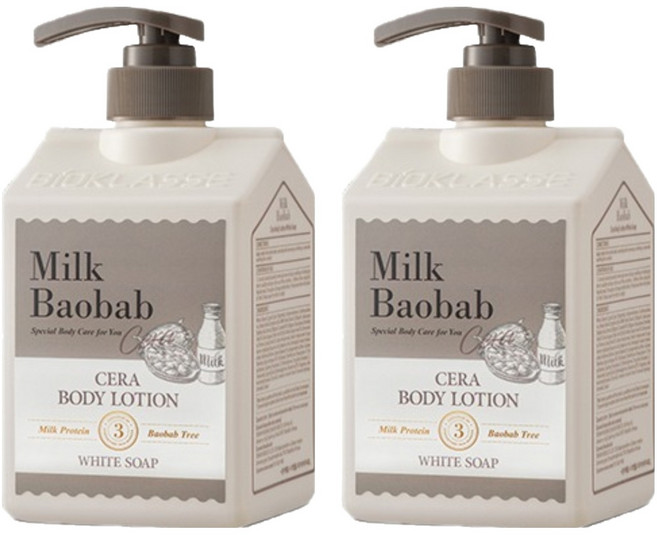 밀크바오밥 세라 바디로션 화이트솝, 600ml, 2개