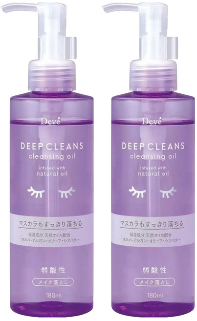 KUMANO 熊野油脂 DEVE 深層卸妝油, 180ml, 2瓶