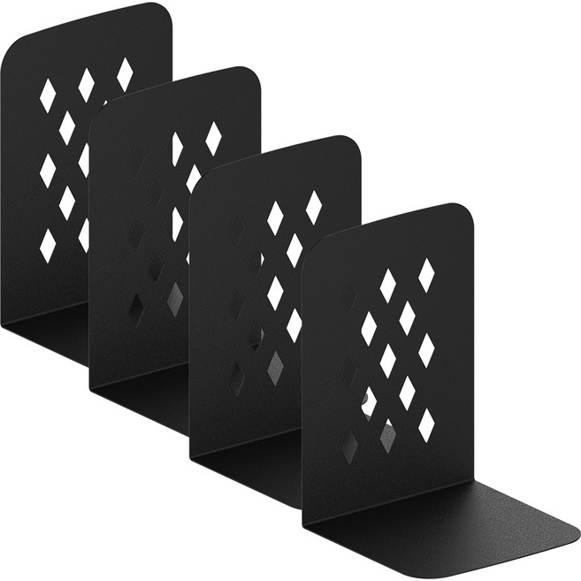 탐사 북엔드 거치대 대형 4p, 블랙