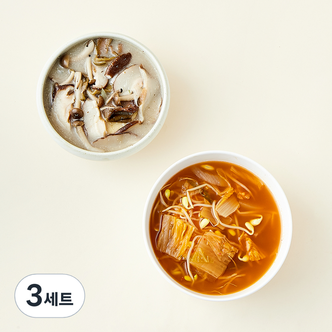 압구정 예향 김치 콩나물국 500g + 버섯 들깨탕 500g 세트, 1kg, 3세트