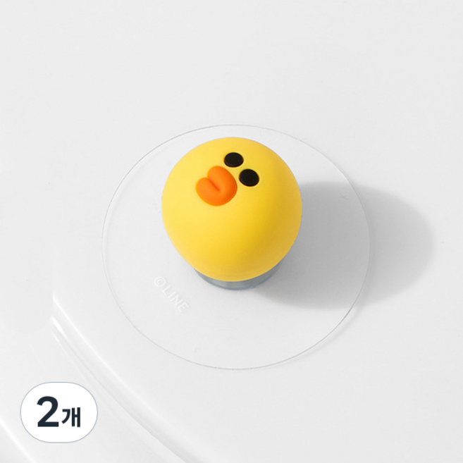 LINE FRIENDS 節省空間公仔車門防撞兼多用途掛鉤 KP013, 2個, 莎莉