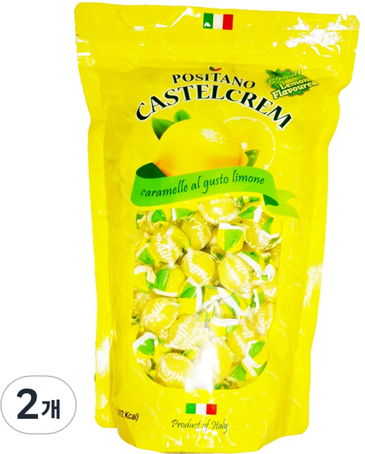 포지타노 카스텔크렘 레몬 캔디, 750g, 2개