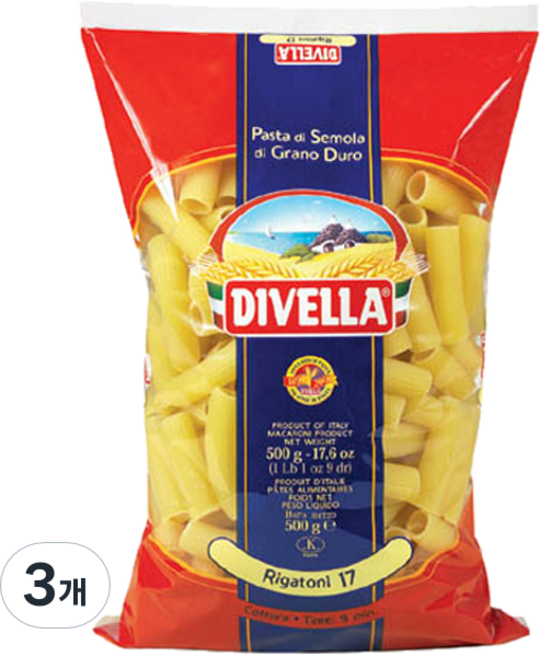 디벨라 리가토니, 500g, 3개