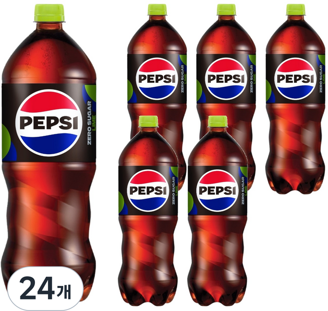 펩시 제로슈거 라임향, 24개, 1.8L