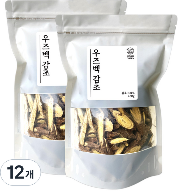 헬로우그린 우즈벡 감초, 400g, 12개
