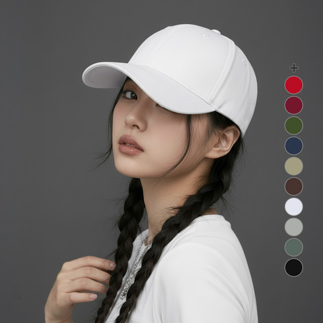 걸핀스 여리핏 무지컬러 깊은 볼캡 1556