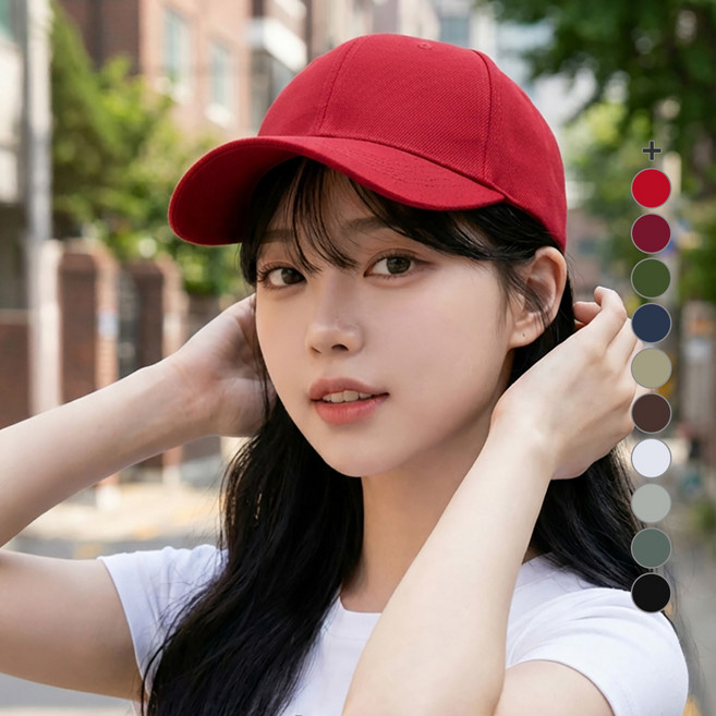걸핀스 여리핏 무지컬러 깊은 볼캡 1556