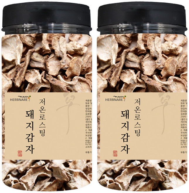 허브나래 볶은 돼지감자차, 500g, 2개
