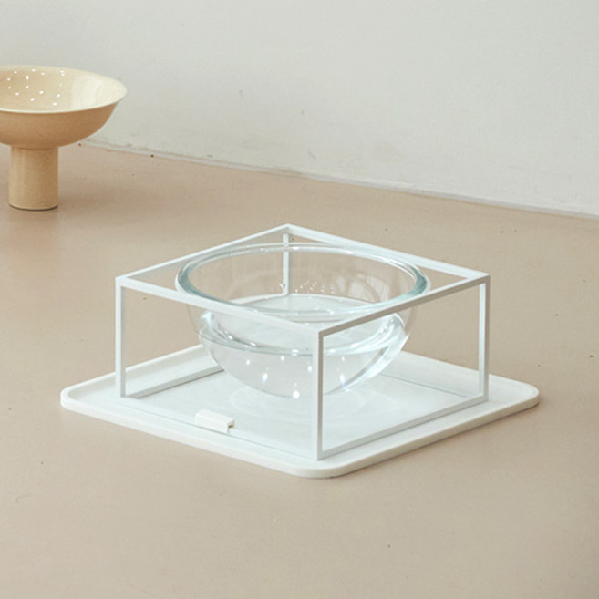 스튜디오얼라이브 반려동물 실리콘 식탁매트 S 30 x 30 cm, White, 1개