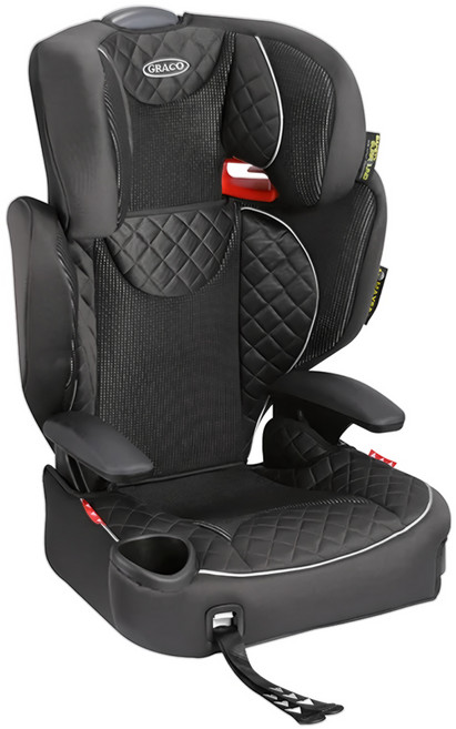 Graco 3~12歲 AFFIX 2103986 黑桃國王 成長型輔助汽車座椅, 黑色, 1個