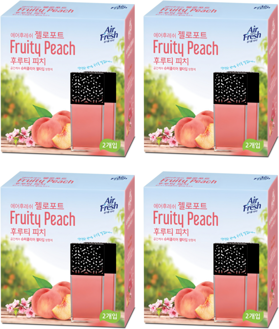 에어후레쉬 젤로포트 방향제, 120g, 8개, 후루티