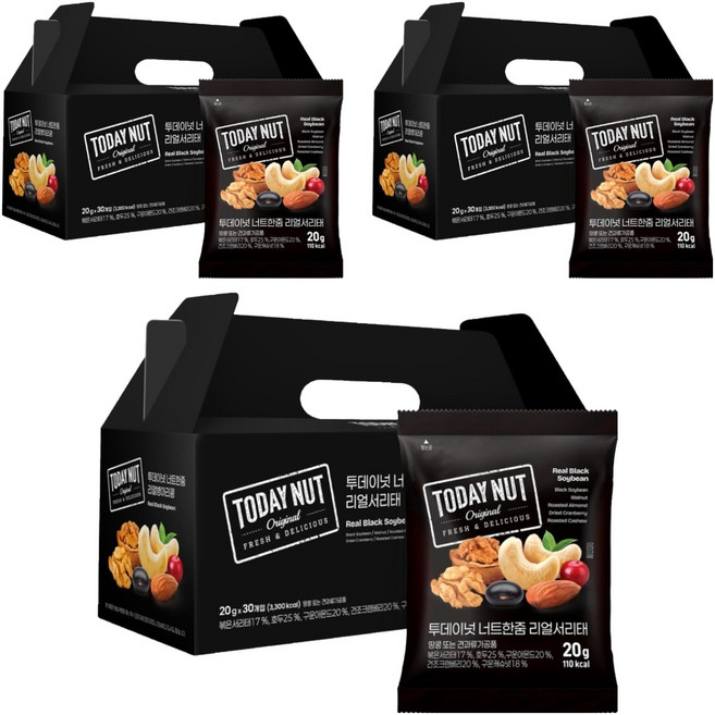 TODAY NUT 每日堅果 真黑豆 20g, 90個