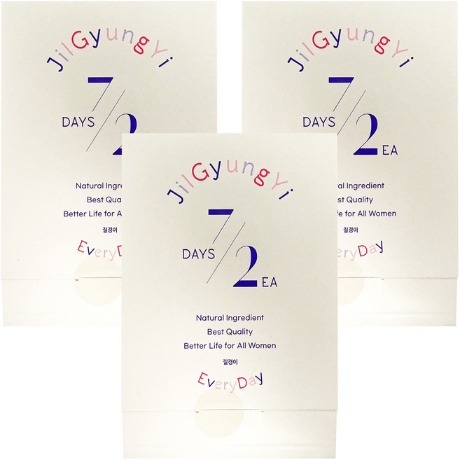 JilGyungYi 質更益 純粹植感私密護理錠 添加益生原, 1.2g, 3包