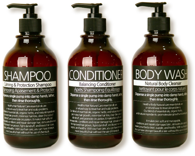 로맨틱노벰버 라벨1 블랙 욕실 디스펜서 3종, 브라운, 1세트