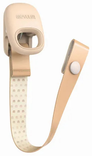 MOYUUM多功能奶嘴鏈夾 米色 0歲以上適用 時尚簡約 防止掉落, 1條