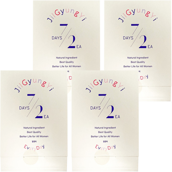 JilGyungYi 質更益 純粹植感私密護理錠 添加益生原, 1.2g, 4包