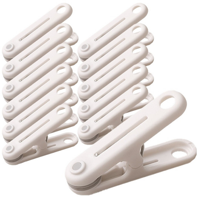 하우즈룸 자국없는 빨래집게, 화이트, 12개