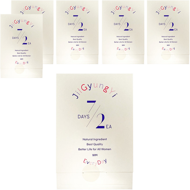 JilGyungYi 質更益 純粹植感私密護理錠 添加益生原, 1.2g, 6包