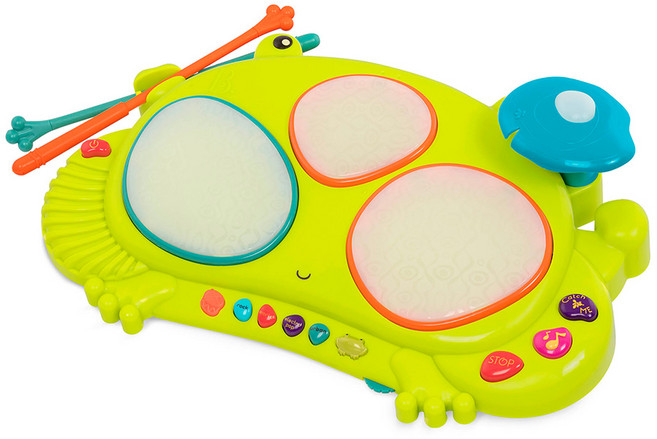 브랜드비 개굴 개구리 드럼, 그린, 1개