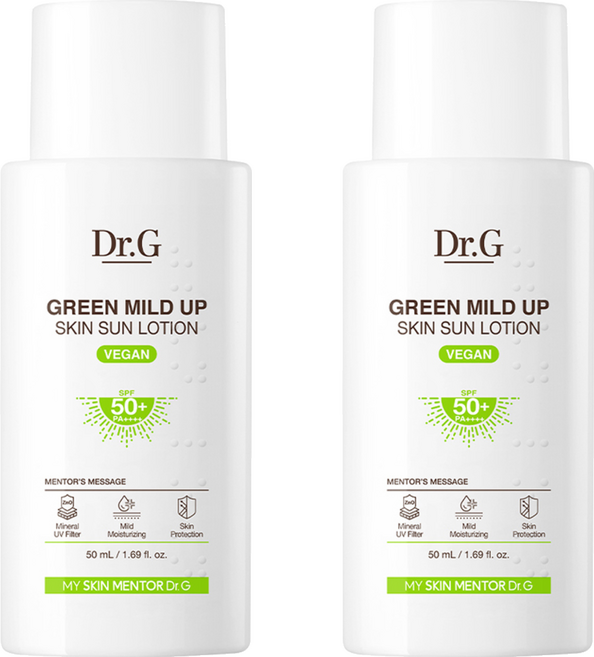 닥터지 그린 마일드 업 스킨 선 로션 SPF50+ PA++++, 50ml, 2개