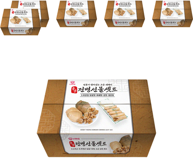 스위트영 궁중 센베이 전병 선물셋트, 6세트, 750g