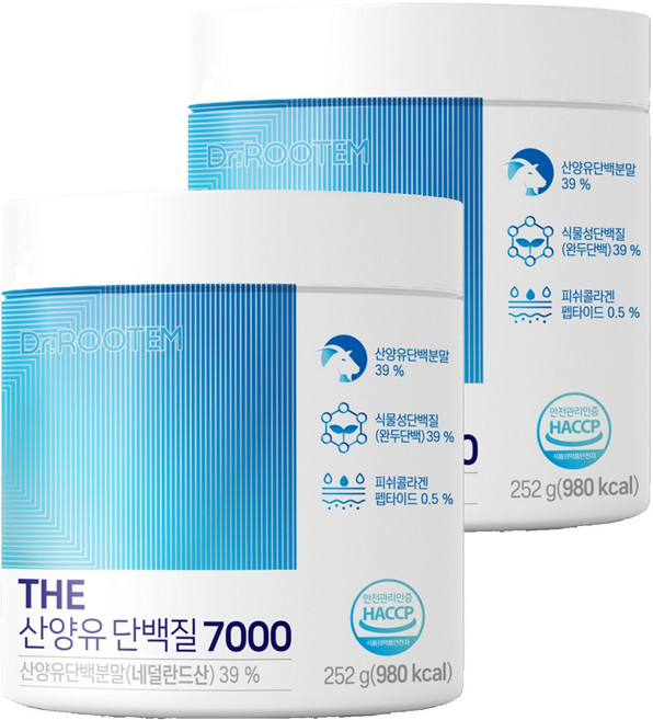 닥터루템 정품 산양유 단백질 7000, 252g, 2개