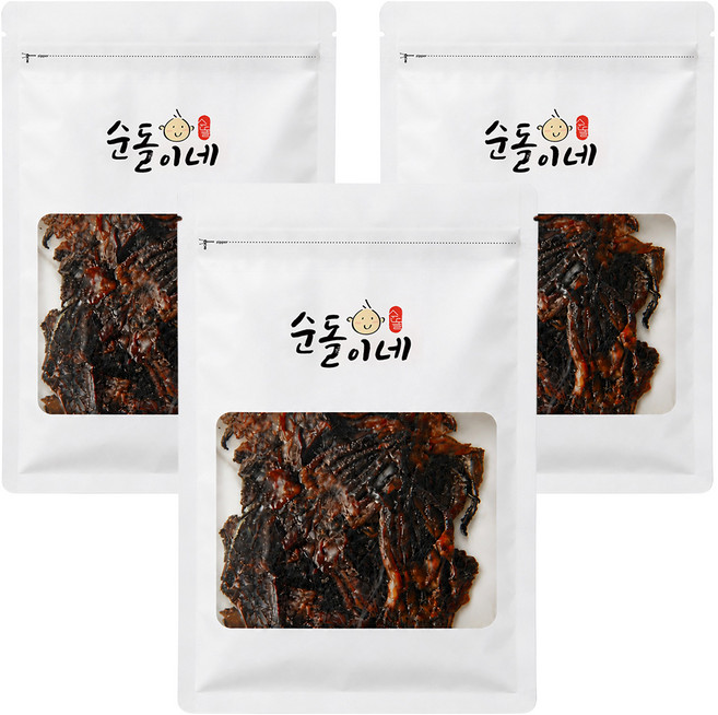 순돌이네 까망 숏다리, 300g, 3개