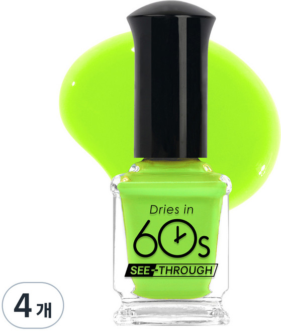 위드샨 60초 매니큐어, M114모히또샤워, 9ml, 4개