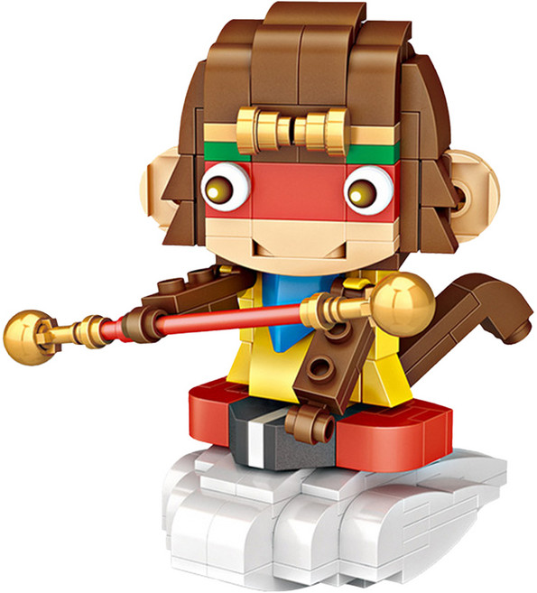 LoZ 積木玩具 1440 3歲以上, 孫悟空 棕色, 1個