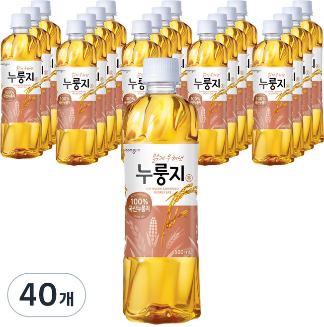 웅진 맑게우려낸 누룽지차, 500ml, 40개
