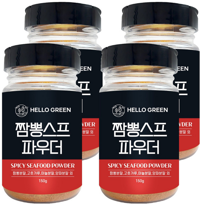 헬로우그린 짬뽕 스프 파우더, 4개, 150g