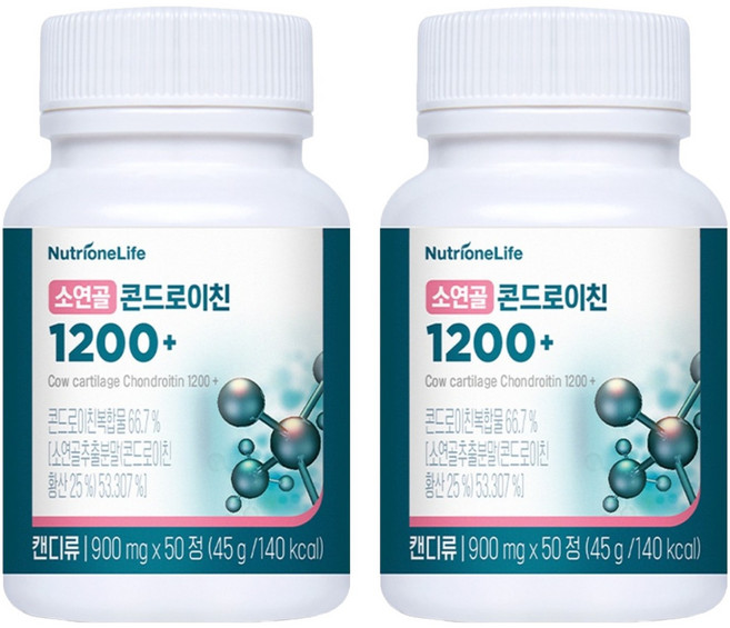 뉴트리원 소연골 콘드로이친 1200플러스, 50정, 2개
