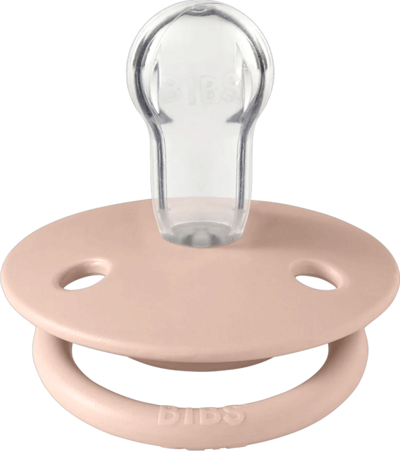 BIBS De Lux矽膠奶嘴, 0~18m, 腮紅, 1個