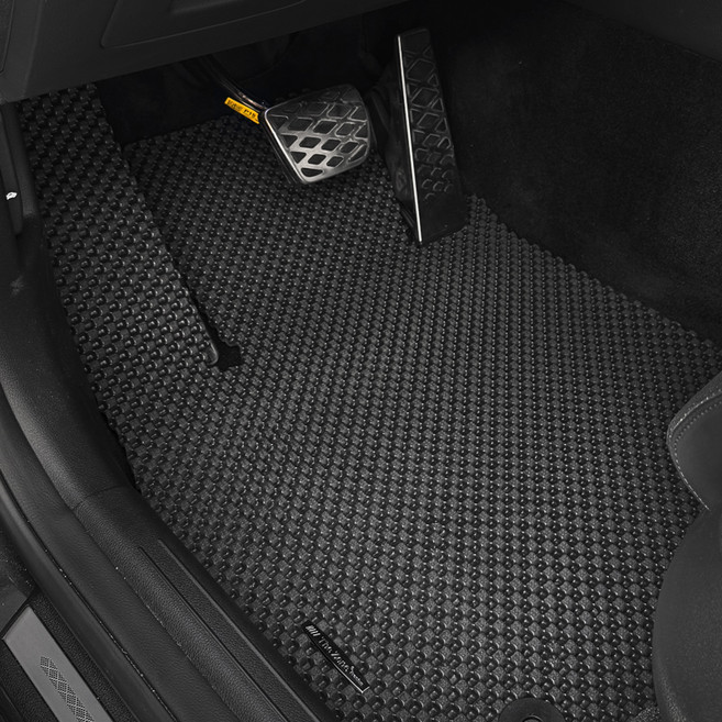 더존 엠보싱 카매트 3p 세트 HE-02, 블랙, 올뉴투싼 2015년3월~2020년