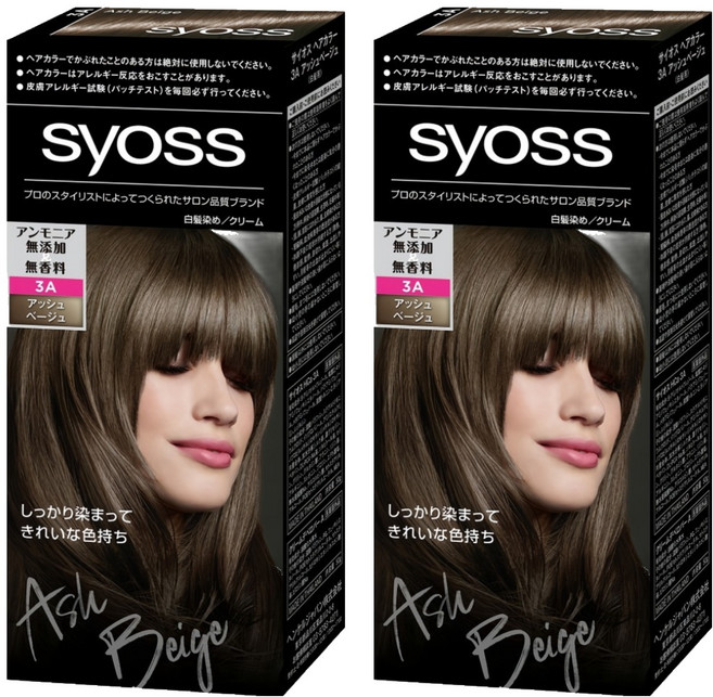 syoss 絲蘊 沙龍蓋白染 白髮專用染髮劑, 3A時尚冷灰, 2盒