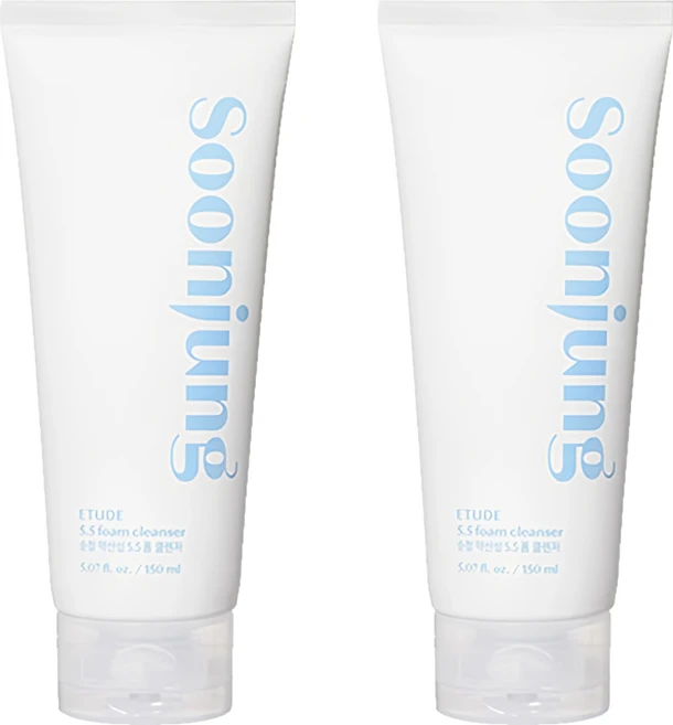 에뛰드 순정 약산성 5.5 폼 클렌저, 150ml, 2개 - 쿠팡