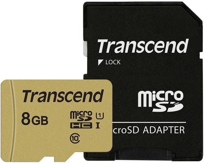 트랜센드 마이크로SD카드 MLC 메모리카드 TS8GUSD500S, 8GB, 1개 - 쿠팡