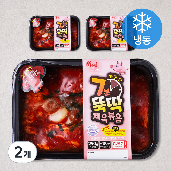 미트디자이너스 7분뚝딱 제육볶음 3팩 (냉동), 750g, 2개